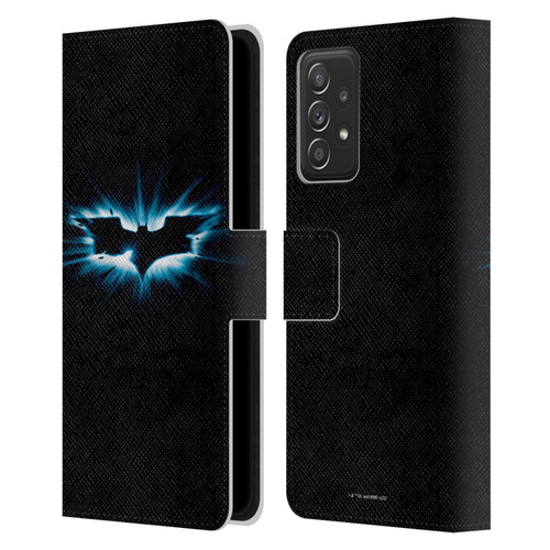 The Dark Knight Graphics Logo Black Leather Book Wallet Case Cover For Samsung Galaxy A53 5G (2022)