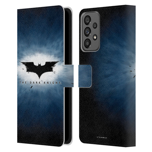 The Dark Knight Graphics Logo Leather Book Wallet Case Cover For Samsung Galaxy A73 5G (2022)