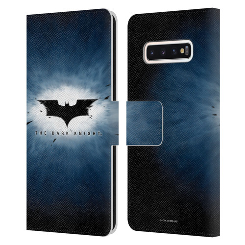 The Dark Knight Graphics Logo Leather Book Wallet Case Cover For Samsung Galaxy S10