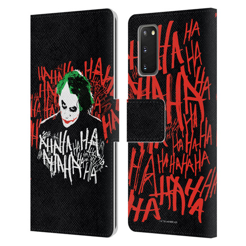 The Dark Knight Graphics Joker Laugh Leather Book Wallet Case Cover For Samsung Galaxy S20 / S20 5G