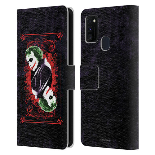 The Dark Knight Graphics Joker Card Leather Book Wallet Case Cover For Samsung Galaxy M30s (2019)/M21 (2020)