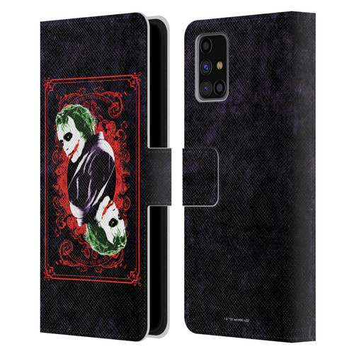 The Dark Knight Graphics Joker Card Leather Book Wallet Case Cover For Samsung Galaxy M31s (2020)