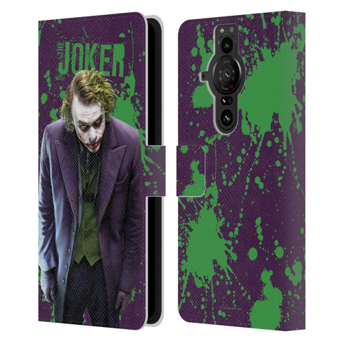 The Dark Knight Graphics Character Art Leather Book Wallet Case Cover For Sony Xperia Pro-I