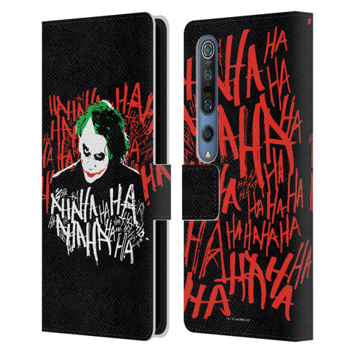 The Dark Knight Graphics Joker Laugh Leather Book Wallet Case Cover For Xiaomi Mi 10 5G / Mi 10 Pro 5G