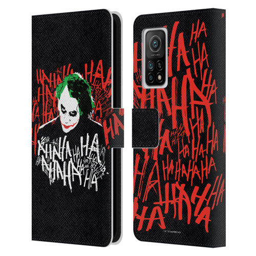 The Dark Knight Graphics Joker Laugh Leather Book Wallet Case Cover For Xiaomi Mi 10T 5G