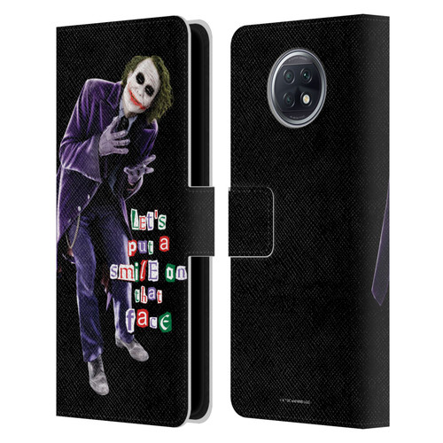 The Dark Knight Graphics Joker Put A Smile Leather Book Wallet Case Cover For Xiaomi Redmi Note 9T 5G