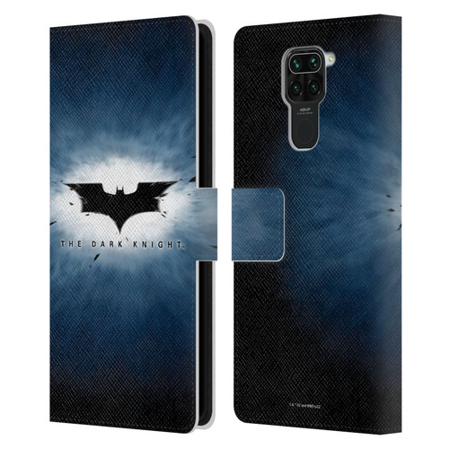 The Dark Knight Graphics Logo Leather Book Wallet Case Cover For Xiaomi Redmi Note 9 / Redmi 10X 4G