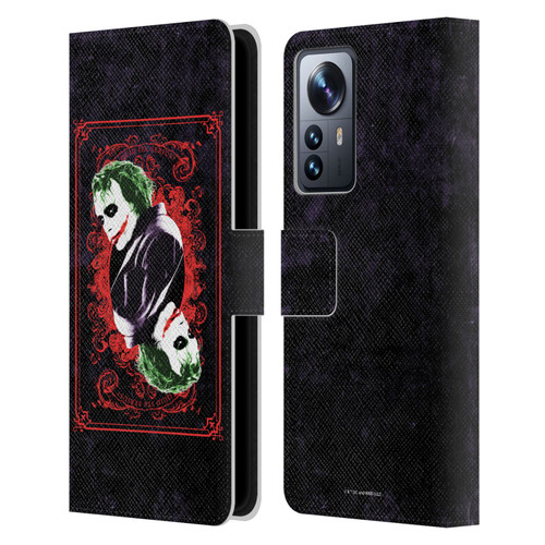 The Dark Knight Graphics Joker Card Leather Book Wallet Case Cover For Xiaomi 12 Pro
