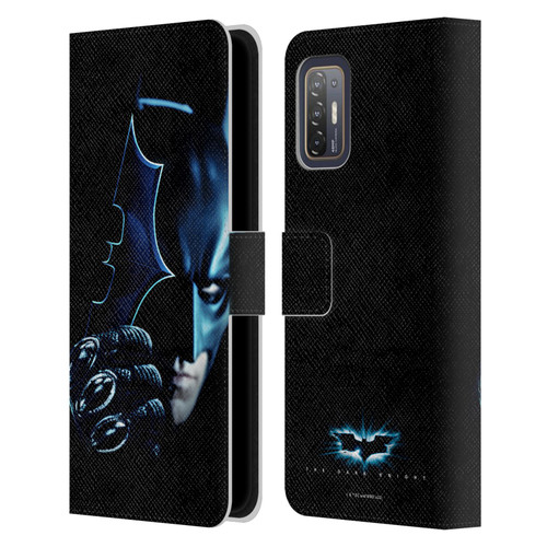 The Dark Knight Key Art Batman Batarang Leather Book Wallet Case Cover For HTC Desire 21 Pro 5G