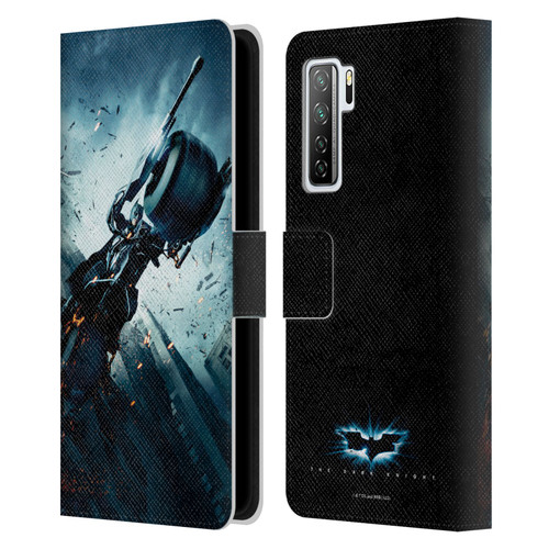 The Dark Knight Key Art Batman Batpod Leather Book Wallet Case Cover For Huawei Nova 7 SE/P40 Lite 5G