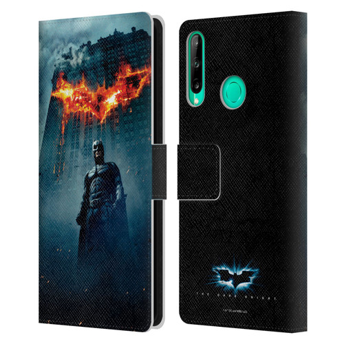 The Dark Knight Key Art Batman Poster Leather Book Wallet Case Cover For Huawei P40 lite E