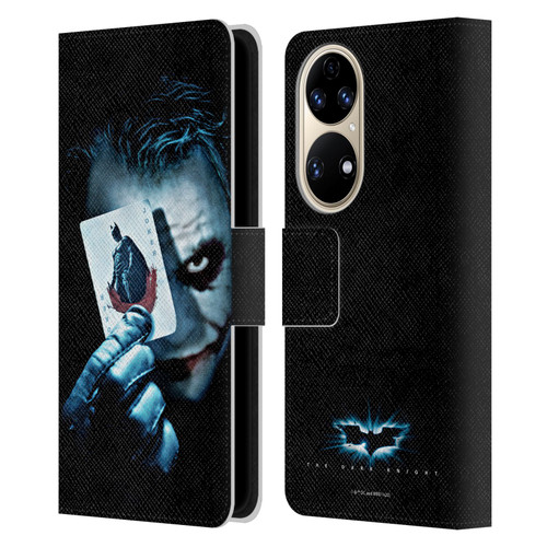 The Dark Knight Key Art Joker Card Leather Book Wallet Case Cover For Huawei P50