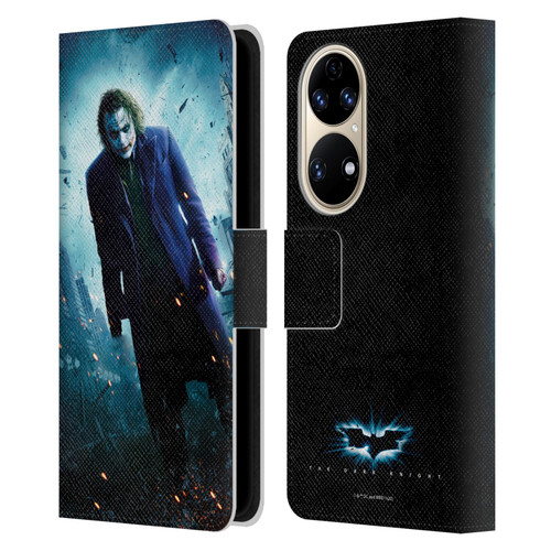 The Dark Knight Key Art Joker Poster Leather Book Wallet Case Cover For Huawei P50