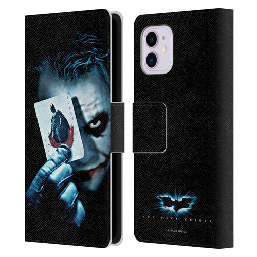 The Dark Knight Key Art Joker Card Leather Book Wallet Case Cover For Apple iPhone 11