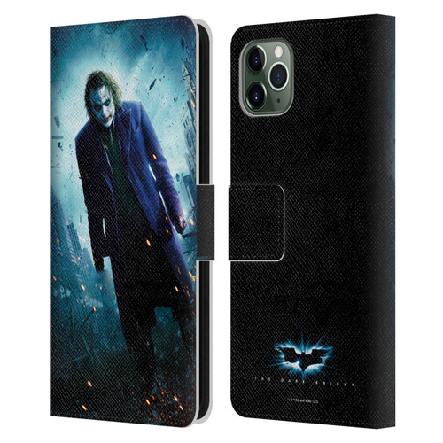 The Dark Knight Key Art Joker Poster Leather Book Wallet Case Cover For Apple iPhone 11 Pro Max