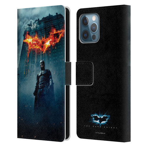 The Dark Knight Key Art Batman Poster Leather Book Wallet Case Cover For Apple iPhone 12 Pro Max
