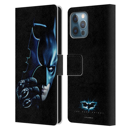 The Dark Knight Key Art Batman Batarang Leather Book Wallet Case Cover For Apple iPhone 12 Pro Max
