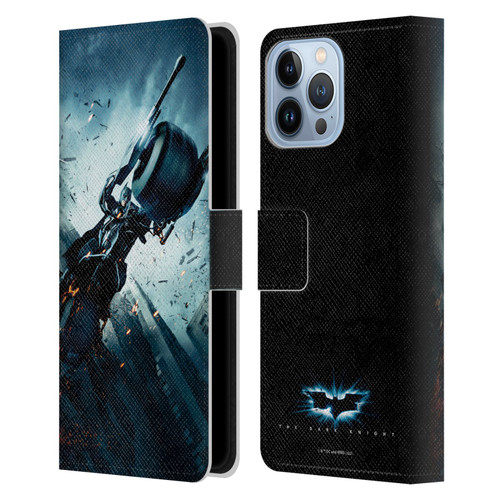 The Dark Knight Key Art Batman Batpod Leather Book Wallet Case Cover For Apple iPhone 13 Pro Max