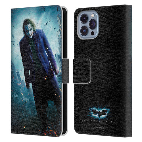 The Dark Knight Key Art Joker Poster Leather Book Wallet Case Cover For Apple iPhone 14