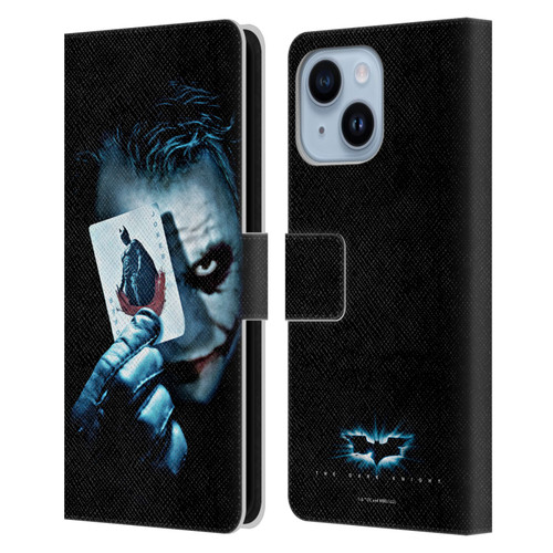 The Dark Knight Key Art Joker Card Leather Book Wallet Case Cover For Apple iPhone 14 Plus