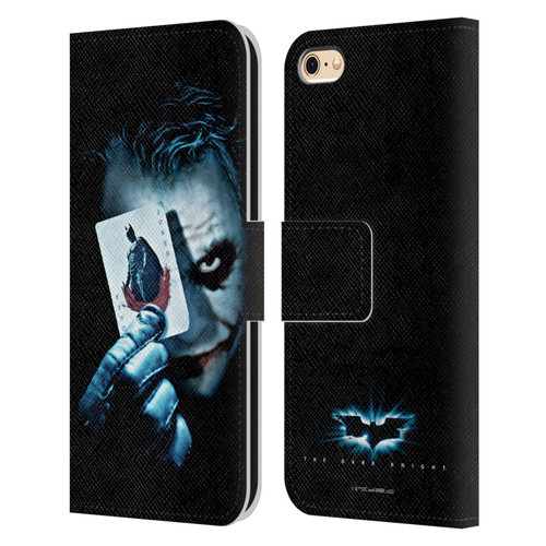 The Dark Knight Key Art Joker Card Leather Book Wallet Case Cover For Apple iPhone 6 / iPhone 6s