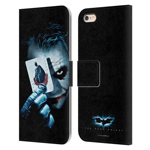 The Dark Knight Key Art Joker Card Leather Book Wallet Case Cover For Apple iPhone 6 Plus / iPhone 6s Plus
