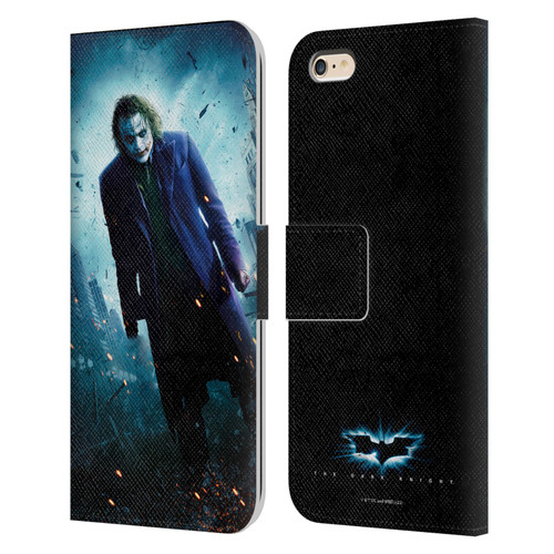 The Dark Knight Key Art Joker Poster Leather Book Wallet Case Cover For Apple iPhone 6 Plus / iPhone 6s Plus