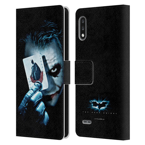 The Dark Knight Key Art Joker Card Leather Book Wallet Case Cover For LG K22