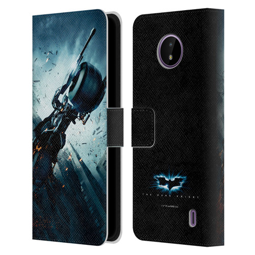 The Dark Knight Key Art Batman Batpod Leather Book Wallet Case Cover For Nokia C10 / C20