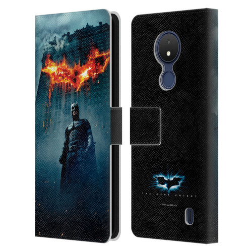 The Dark Knight Key Art Batman Poster Leather Book Wallet Case Cover For Nokia C21