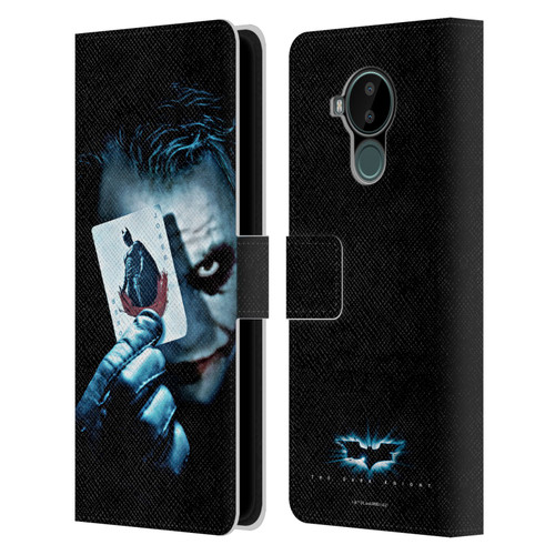 The Dark Knight Key Art Joker Card Leather Book Wallet Case Cover For Nokia C30