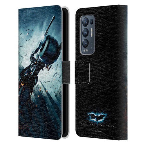 The Dark Knight Key Art Batman Batpod Leather Book Wallet Case Cover For OPPO Find X3 Neo / Reno5 Pro+ 5G