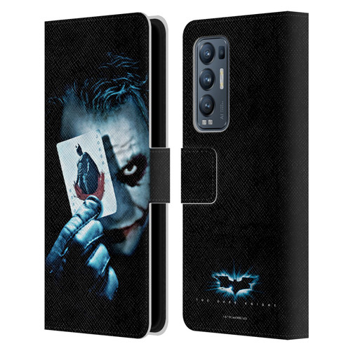 The Dark Knight Key Art Joker Card Leather Book Wallet Case Cover For OPPO Find X3 Neo / Reno5 Pro+ 5G