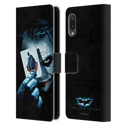 The Dark Knight Key Art Joker Card Leather Book Wallet Case Cover For Samsung Galaxy A02/M02 (2021)