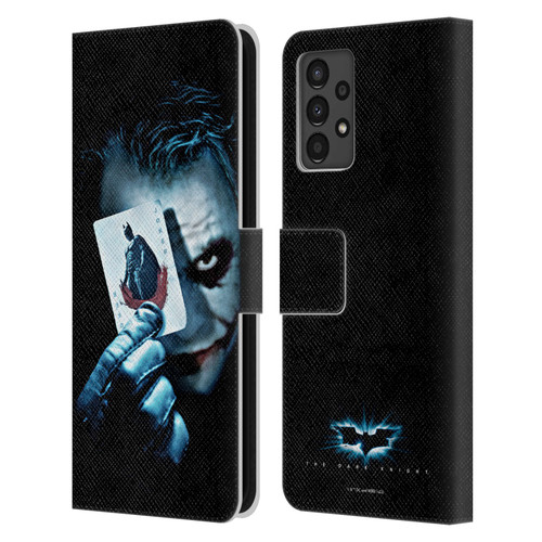 The Dark Knight Key Art Joker Card Leather Book Wallet Case Cover For Samsung Galaxy A13 (2022)