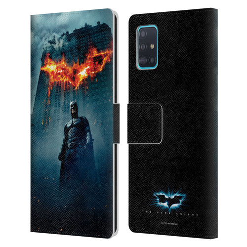 The Dark Knight Key Art Batman Poster Leather Book Wallet Case Cover For Samsung Galaxy A51 (2019)
