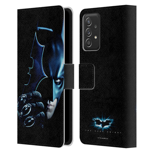 The Dark Knight Key Art Batman Batarang Leather Book Wallet Case Cover For Samsung Galaxy A53 5G (2022)