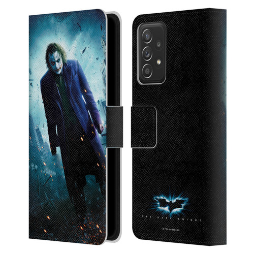 The Dark Knight Key Art Joker Poster Leather Book Wallet Case Cover For Samsung Galaxy A53 5G (2022)