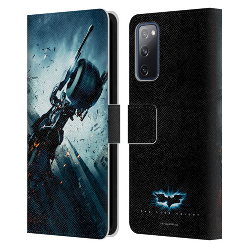 The Dark Knight Key Art Batman Batpod Leather Book Wallet Case Cover For Samsung Galaxy S20 FE / 5G