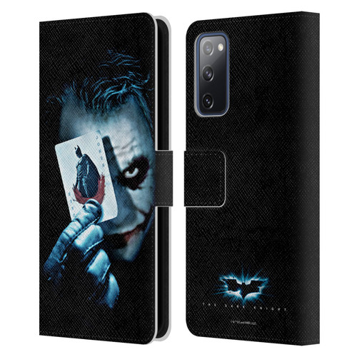 The Dark Knight Key Art Joker Card Leather Book Wallet Case Cover For Samsung Galaxy S20 FE / 5G