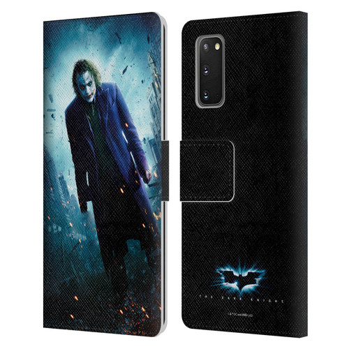 The Dark Knight Key Art Joker Poster Leather Book Wallet Case Cover For Samsung Galaxy S20 / S20 5G