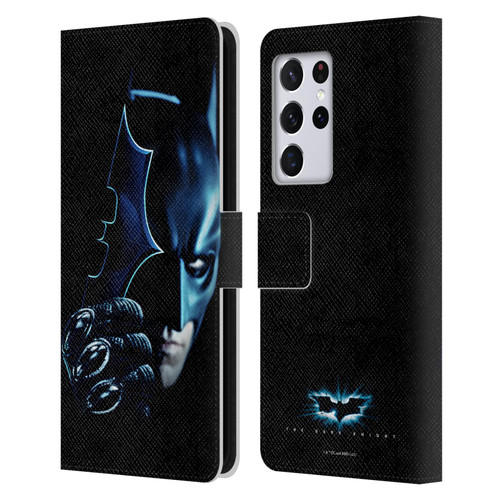 The Dark Knight Key Art Batman Batarang Leather Book Wallet Case Cover For Samsung Galaxy S21 Ultra 5G
