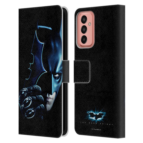 The Dark Knight Key Art Batman Batarang Leather Book Wallet Case Cover For Samsung Galaxy M13 (2022)