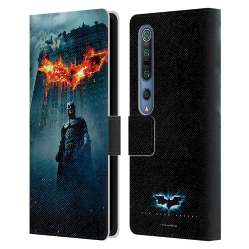 The Dark Knight Key Art Batman Poster Leather Book Wallet Case Cover For Xiaomi Mi 10 5G / Mi 10 Pro 5G