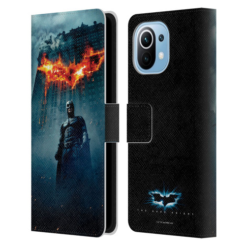 The Dark Knight Key Art Batman Poster Leather Book Wallet Case Cover For Xiaomi Mi 11