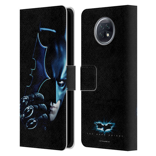 The Dark Knight Key Art Batman Batarang Leather Book Wallet Case Cover For Xiaomi Redmi Note 9T 5G