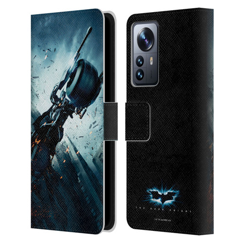 The Dark Knight Key Art Batman Batpod Leather Book Wallet Case Cover For Xiaomi 12 Pro