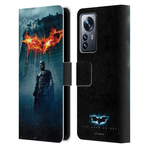 The Dark Knight Key Art Batman Poster Leather Book Wallet Case Cover For Xiaomi 12 Pro