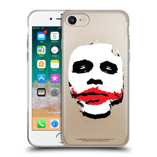 The Dark Knight Character Art Joker Face Soft Gel Case for Apple iPhone 7 / 8 / SE 2020 & 2022