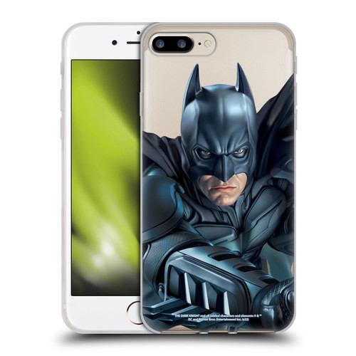 The Dark Knight Character Art Batman Soft Gel Case for Apple iPhone 7 Plus / iPhone 8 Plus